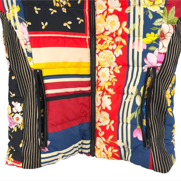 Johnny Was Reversible Vest Nido Wonderland Puffer Quilted - Picture 6 of 13